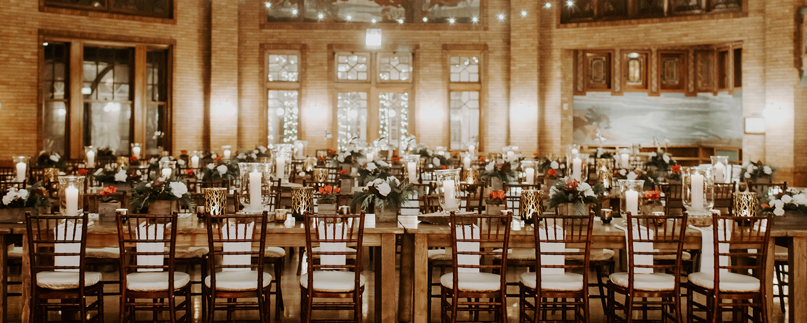 Interior of Cafe Brauer prior to a private event