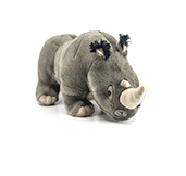 Eastern black rhinoceros plush