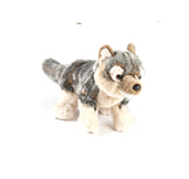 Red wolf plush