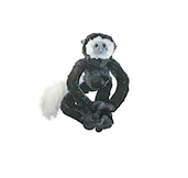 Black-and-white colobus plush