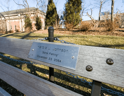 Bench plaque