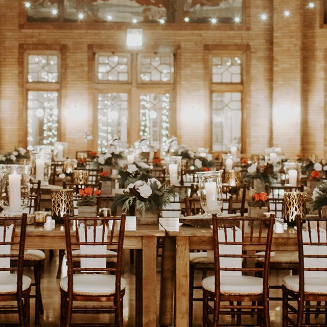 Interior of Cafe Brauer prior to a private event