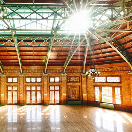 Interior of Cafe Brauer prior to a private event