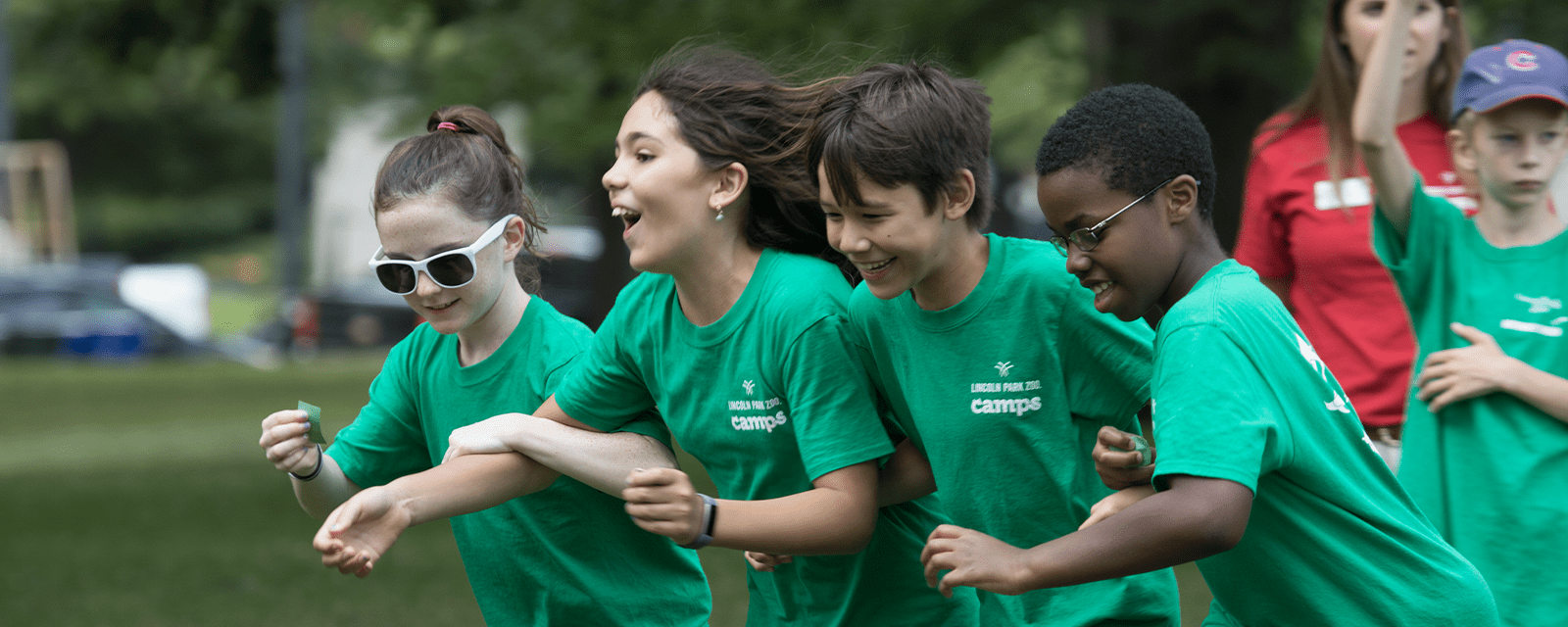 Children laughing and playing