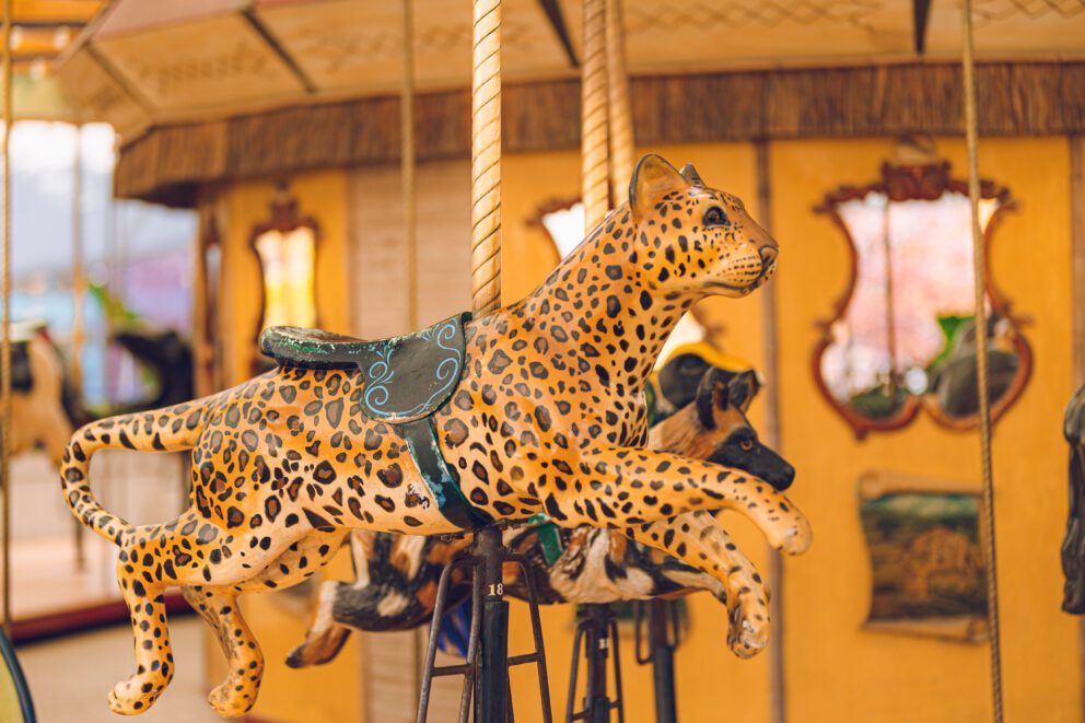 carousel animal at Lincoln Park Zoo