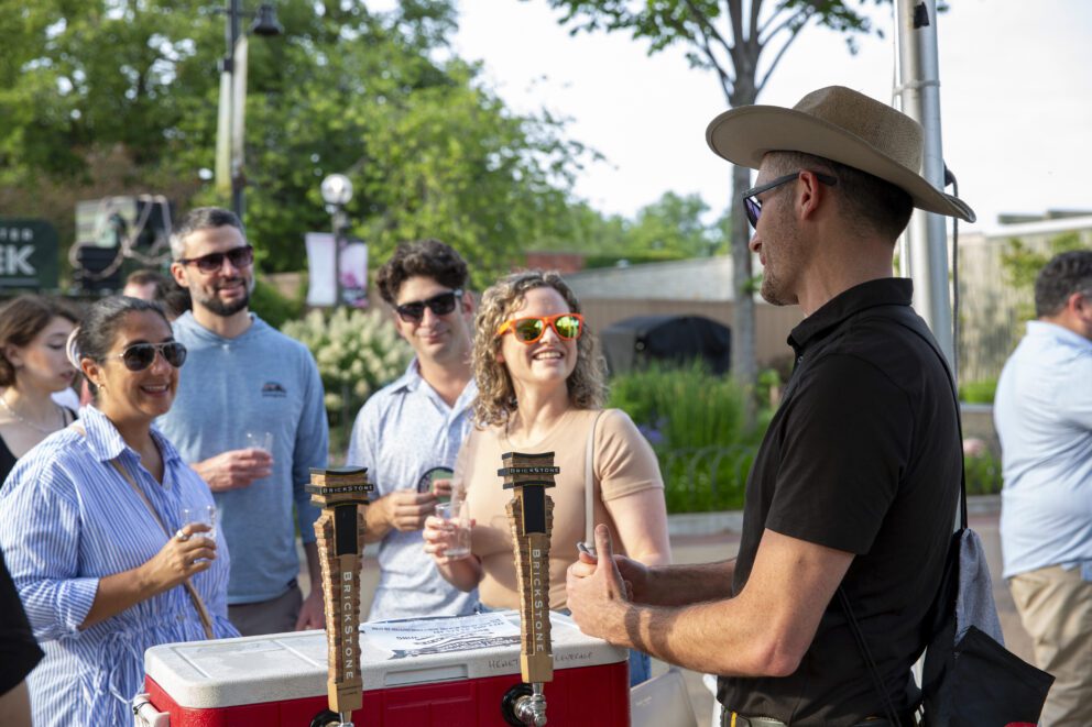 brewer and guests at Craft Brews